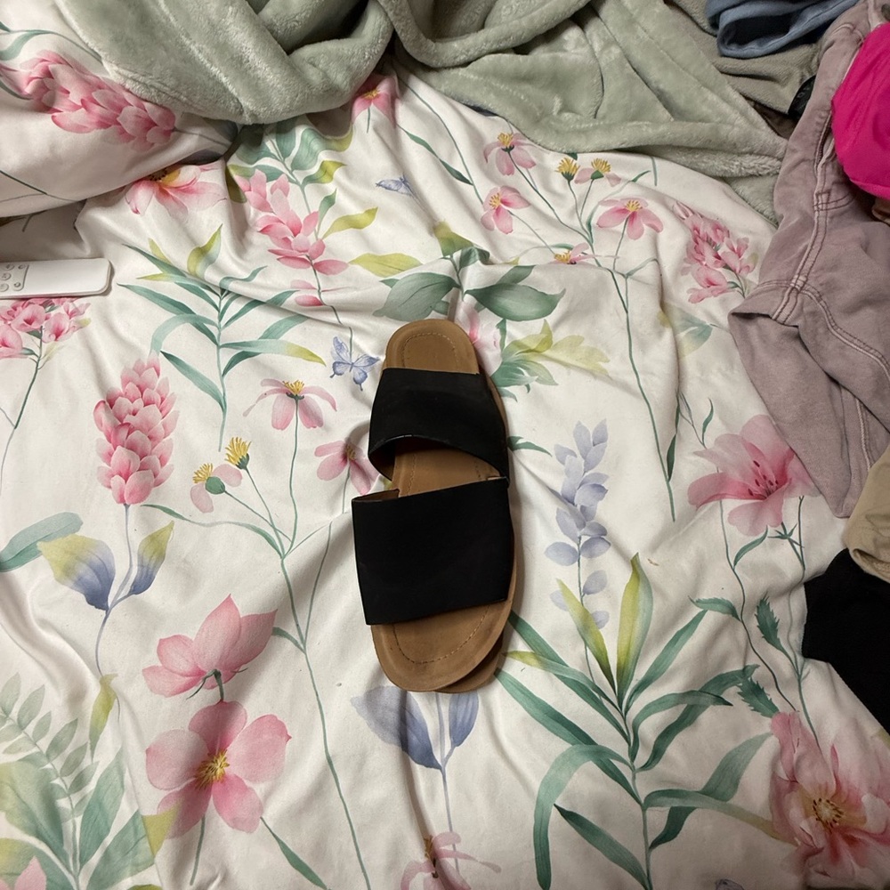 Women's Black Slide Sandals
